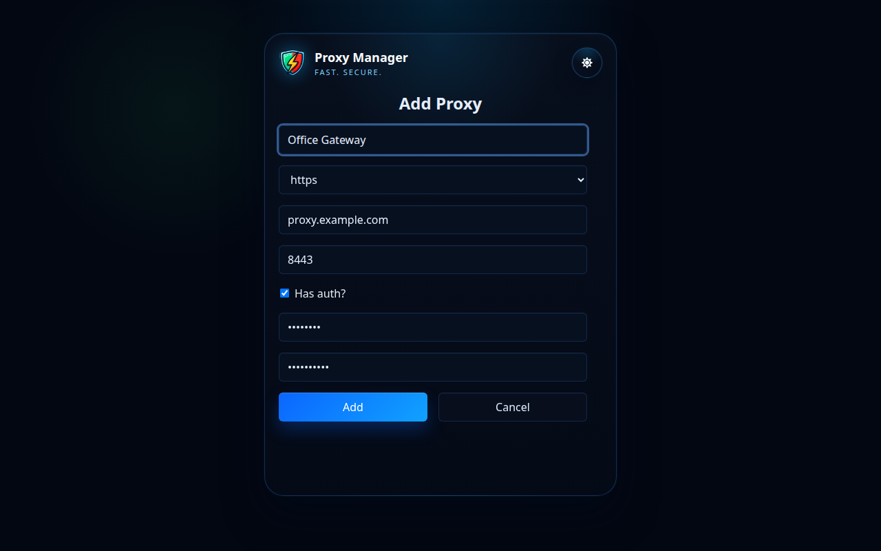 Proxy Manager ajouter un formulaire de procuration